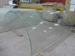 Bent tempered glass