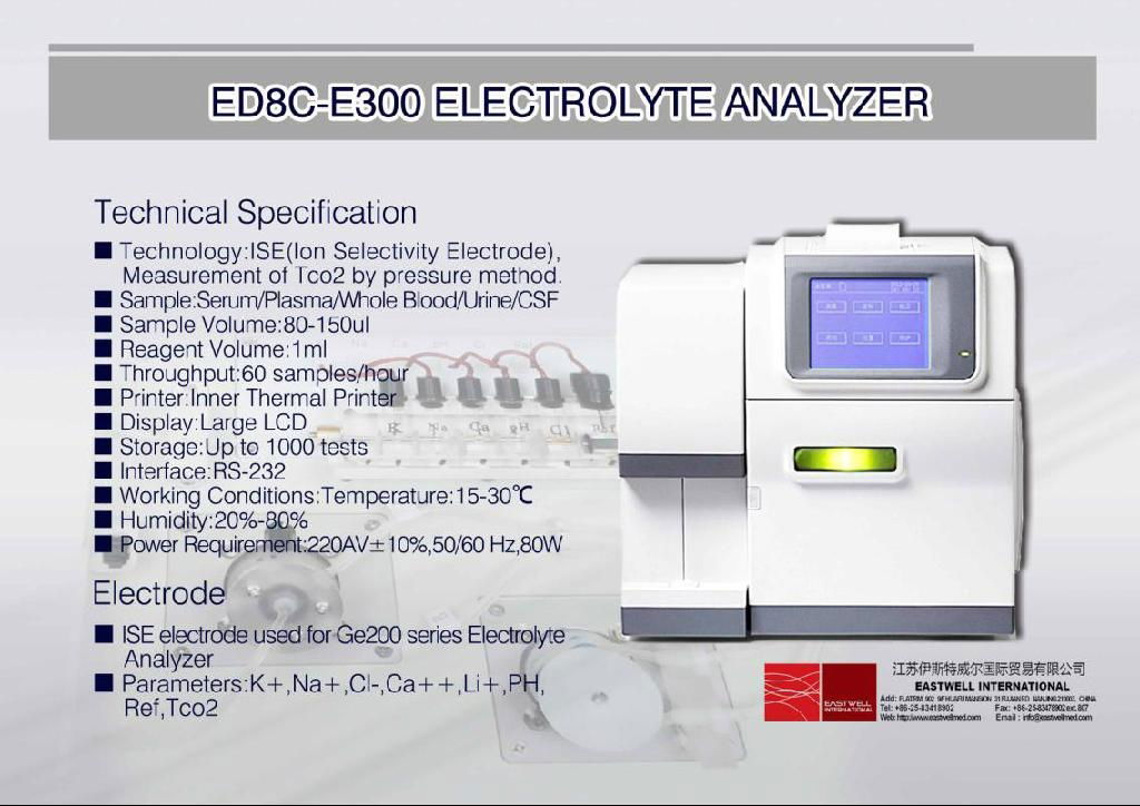 ED8C-E300 Electrolyte Analyzer