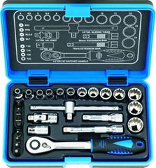 27pcs driver 60t spline socket wrench and bit set