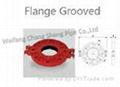 FM/UL approved ductile cast iron split flange