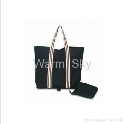 Canvas foldable shopping bag