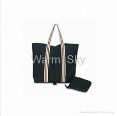 Canvas foldable shopping bag