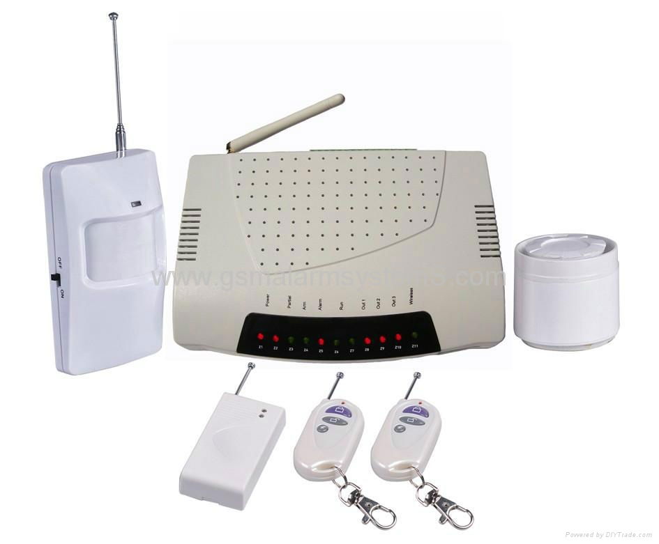 GSM intruder security alarm system with 3 relay control 4