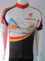 high quality short sleevecycling jersey with sublimation printing