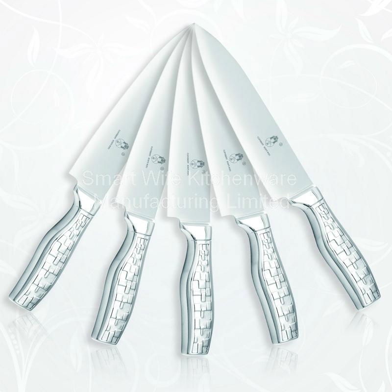 Stainless steel cutlery set hollow handle household knife   2