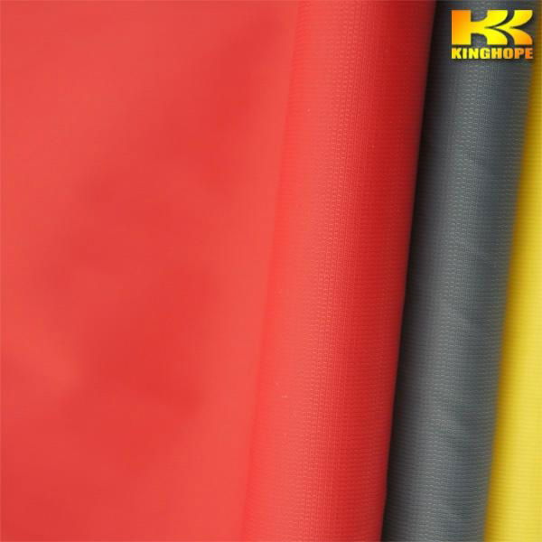 Nylon jacquard spot PU clear coating fabric 2