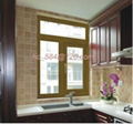 Aluminum Wood Off-bridge Outdoor Casement Windows(AN758 )