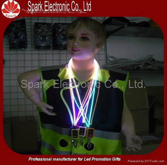 led pu lanyard