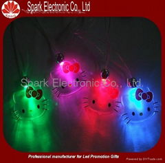 OEM custom led flashing pendant necklace wholesale