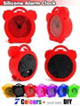 2013 New Promotion Silicone Alarm Desktop Table Clock 1