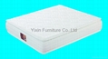 Double pillow top continuous spring mattress