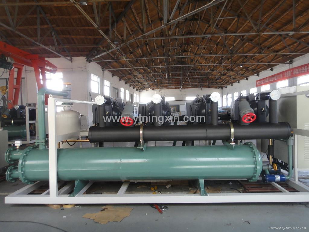 Ningxin hanbell compressor paralleled large refrigeration unit  2