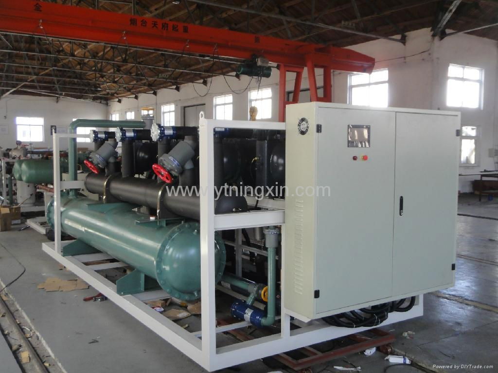 Ningxin hanbell compressor paralleled large refrigeration unit  3