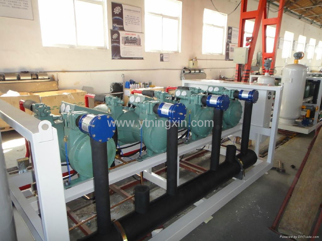 NINGXIN high&midium temp screw compressor paralled unit for large cold 3