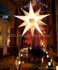 led inflatable star balloon as wedding decoration or advertising balloon
