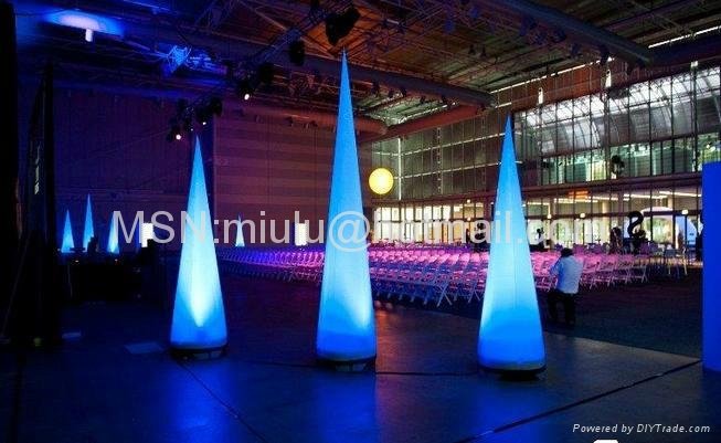 Decoration inflatable led cone as party decoration wedding decoration   4