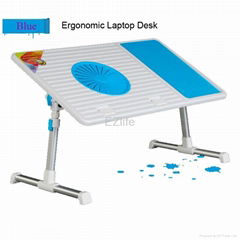 2013 new style laptop table with retractable legs and one internal big cooling U