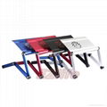 New design aluminium laptop desk with cooling fan