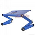 New design aluminium laptop desk with cooling fan 2