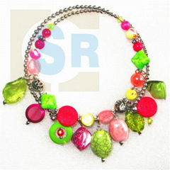 Fashion Jewelry Necklace Bright multi-colour necklace