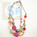 Fashion Jewelry Necklace/Two Circles
