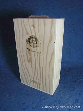 wooden wine box(2 bottles) 2