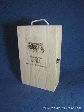 wooden wine box(2 bottles) 3