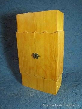 wooden wine box(2 bottles) 5