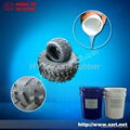 Platinum cured silicone rubber for tire mold