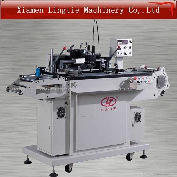 Humanized design automatic screen printing machine for adhesive sticker label