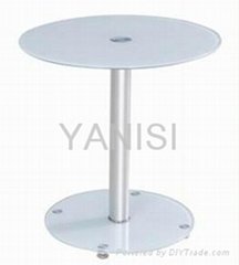 modern style glass end table