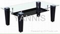 2013 hot seller tempered glass coffee table