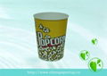 disposable paper popcorn bucket, paper fried chicken bucket 5