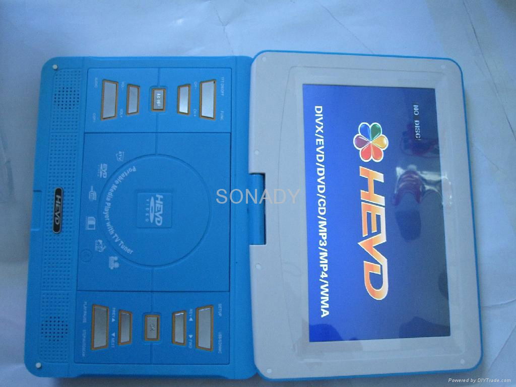 10.1寸移动DVD便携式EVD 彩盒标12.8寸PDVD 4