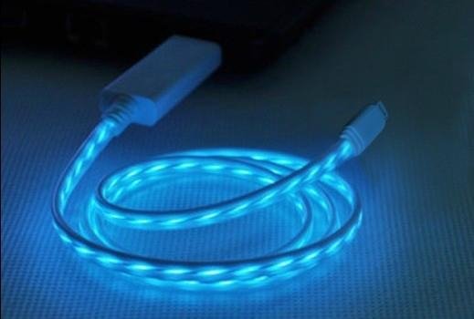 Visible LED Lightning USB Cable for iPhone 5