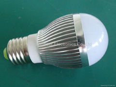 Aluminum LED Global Light Bulb 110V 3W