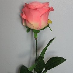 single stem artificial flower artificial rose for wedding and home decoration