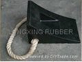 rubber wheel block for cars with rope