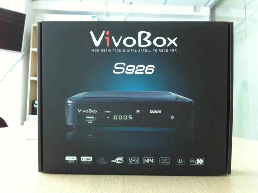 Satellite TV receiver original vivobox s926 twin free sks + iks twin tuner  3