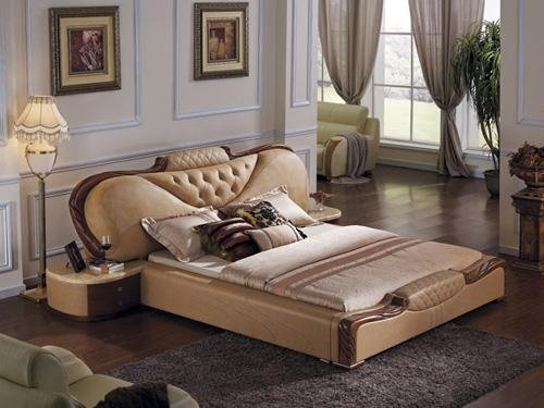 Luxury Leather Soft bed A2006 2