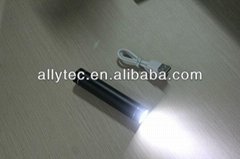 LED indicator 2600mAh Tube Power Charger for mobile phone
