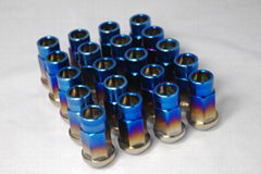 Titanium alloy 45MM Open-ended Burning Blue