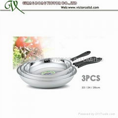 Stainless steel frying pan Set  