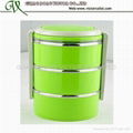 stainless steel 3 layer food warmer