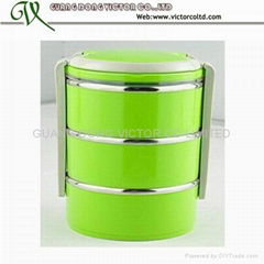 stainless steel 3 layer food warmer