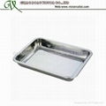 Stainless steel rectangle tray 1