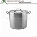 High quality heavy stainless steel stock pot