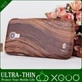 Wood Grain Ultra-thin case pouch galaxy s4 fit 4