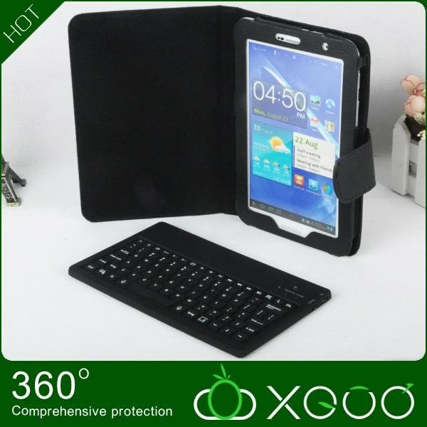 Wholesale bluetooth keyboard case for samsung galaxy tab 7 3