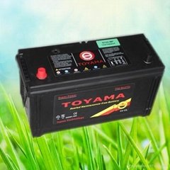 12V100AH car batteries maintenance free JIS standard